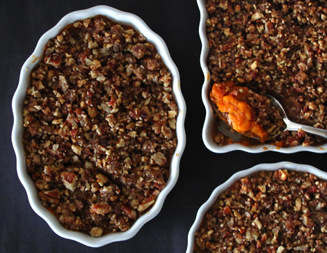 Sweet Potatoes with Pecan and Gingersnap Praline Topping-Bakers Royale Sweet Potatoes with Pecan and Gingersnap Praline Topping
