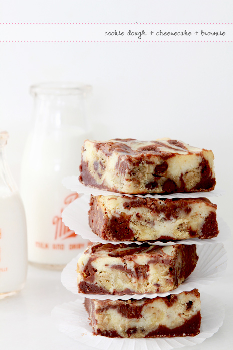 Cookie Dough Cheesecake Brownie Bars_Bakers Royale copy