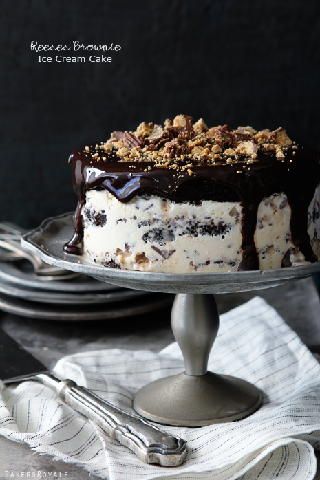 Reeses Brownie Ice Cream Cake by Bakers Royale Reeses Brownie Ice Cream Cake Bakers Royale Reeses Brownie Ice Cream Cake