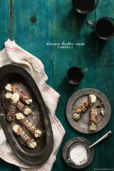 Brown Butter Rum Cannoli by Bakers Royale Brown Butter Rum Cannoli by Bakers Royale Brown Butter Rum Cannoli
