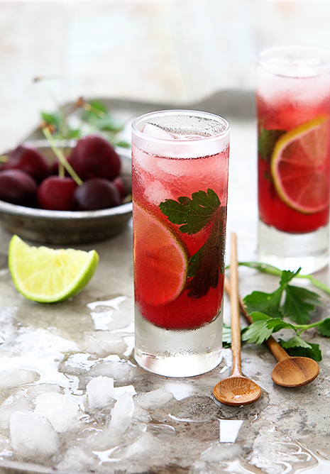 Cherry & Cilantro Mojito by Bakers Royale Cherry Cilantro Mojito by Bakers Royale Cherry & Cilantro Mojito
