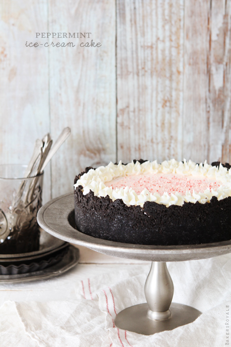 Peppermint Ice Cream Cake via Bakers Royale Peppermint Ice Cream Cake via Bakers Royale Peppermint Ice Cream Cake