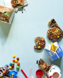 Brownie and Oatmeal Monster Cookies via Bakers Royale 210x260