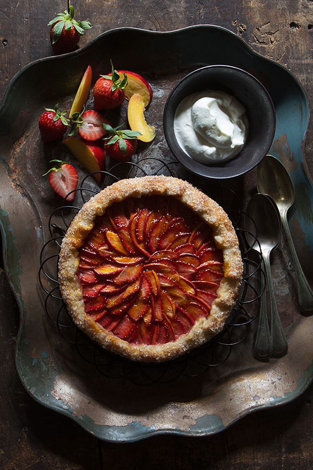 Strawberry and Nectarine Galette | Bakers Royale
