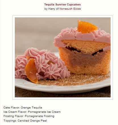 Tequila Sunrise Cupcakes by Nonesuch Exists