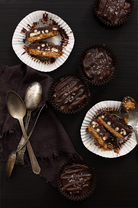 Salted Caramel and Chocolate Pretzel Cups