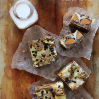Butterfinger Cookie Dough Cheesecake Bars