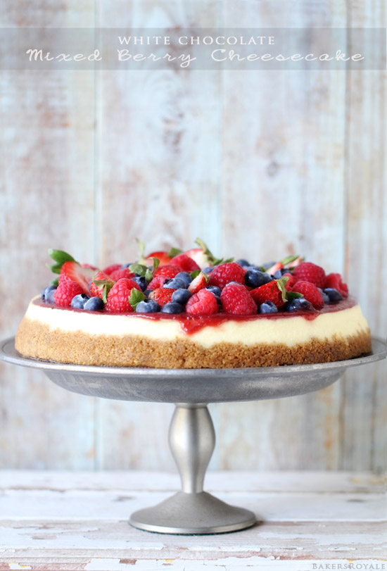 White Chocolate Cheesecake with Mixed Berries from Bakers Royale