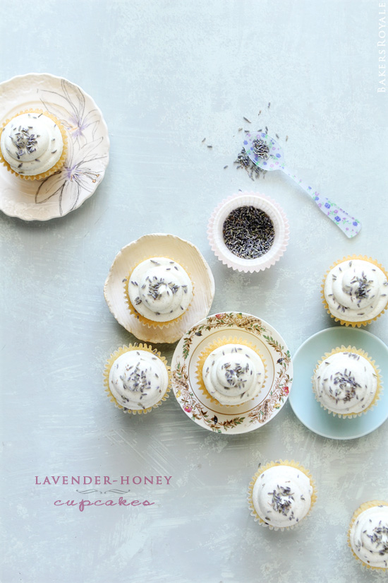 Lavender Honey Cupcakes by Bakers Royale