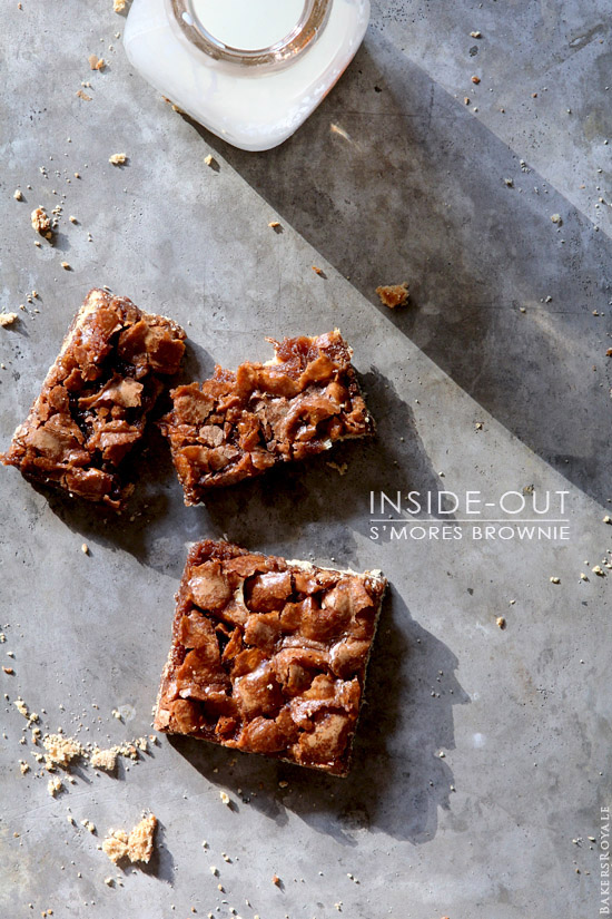 Inside Out Smores Brownies by Bakers Royale