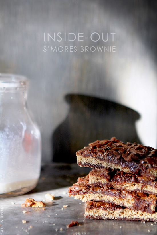 Inside-Out Smores Brownies from Bakers Royale