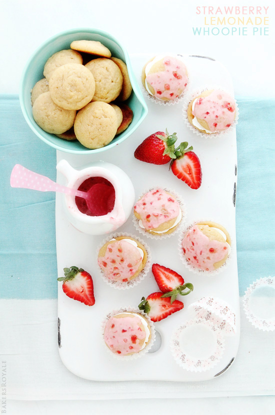 Strawberry-Lemonade Whoopie Pies from Bakers Royale