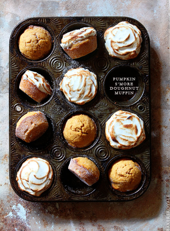 Pumpking Smore Dougnut Muffin via Bakers Royale