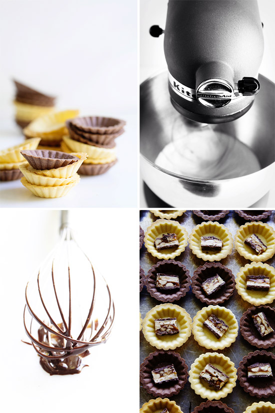 Process Shots for Snickers Tartlet via Bakers Royale