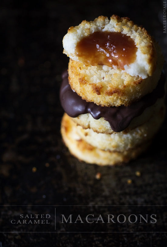 Salted Caramel Macaroon Thumbprints by Bakers Royale