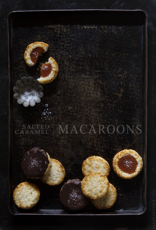 Salted Caramel Macaroon Thumbprints via Bakers Royale