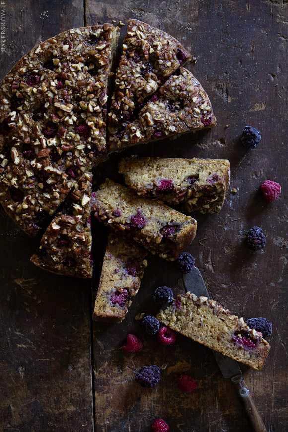 Mixed Berry Oatmeal Cake | Bakers Royale 