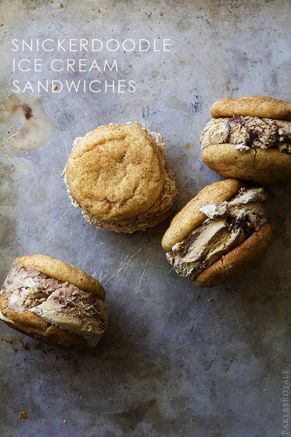 Snickerdoodle Ice Cream Sandwiches | Bakers Royale