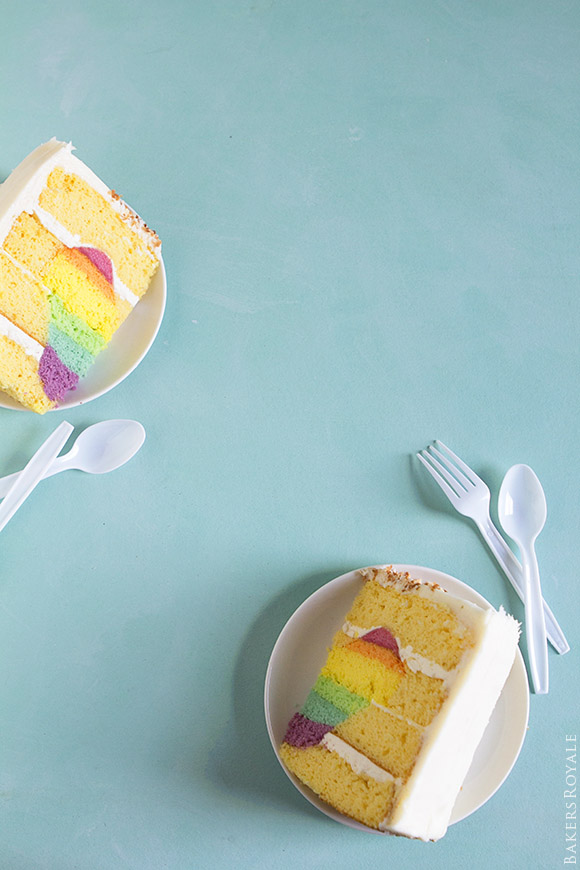 Surprise-Inside Rainbow Heart Cake | Bakers Royale