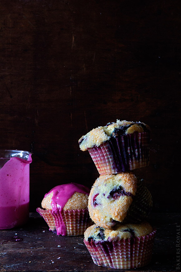 Blueberry Muffins via Bakers Royale