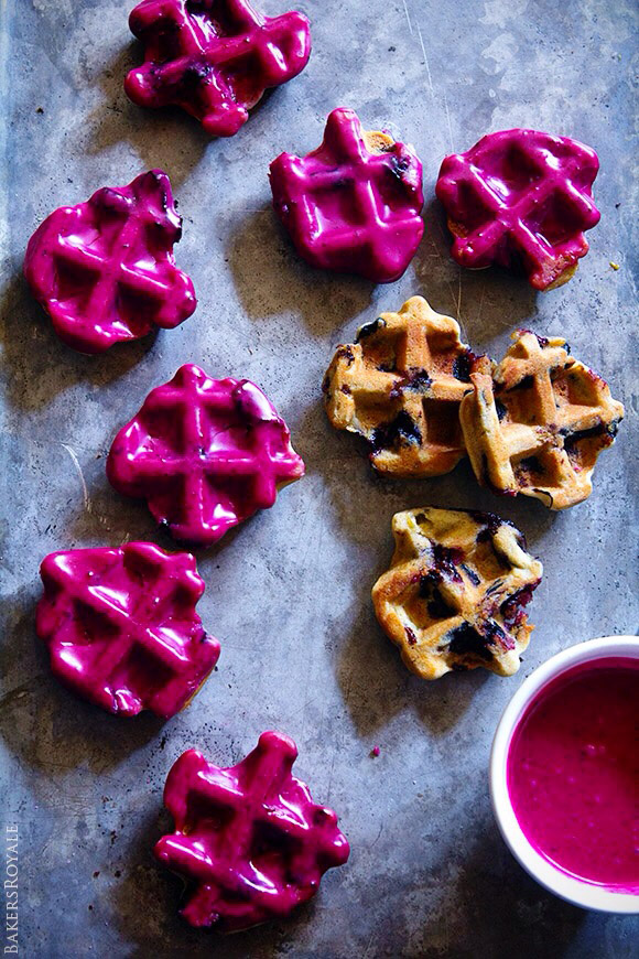 Blueberry Waffle Cookies from Bakers Royale