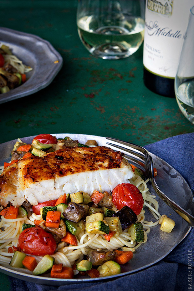 Halibut Ratatouille from Bakers Royale