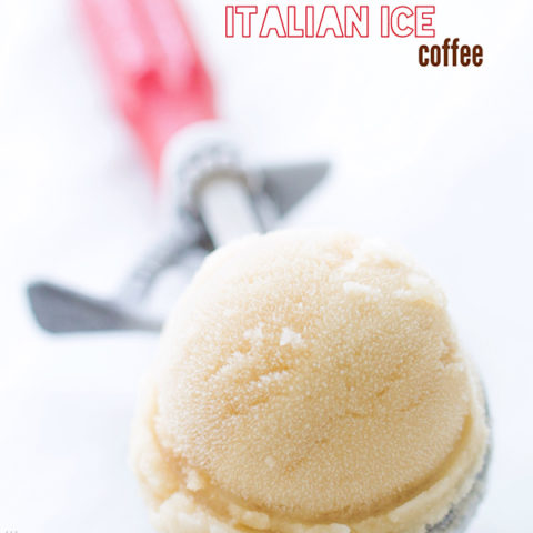 Coffee Italian ice