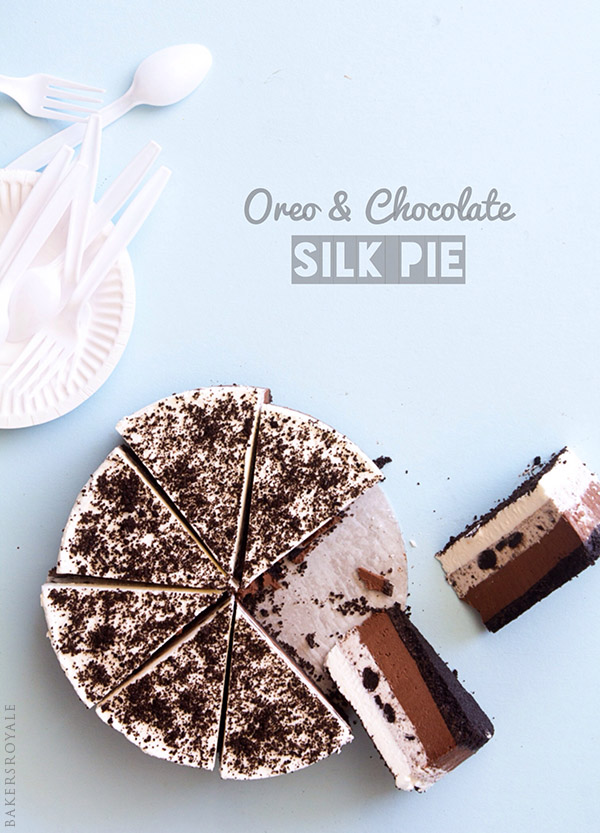 Oreo and Chocolate Silk Pie via Bakers Royale