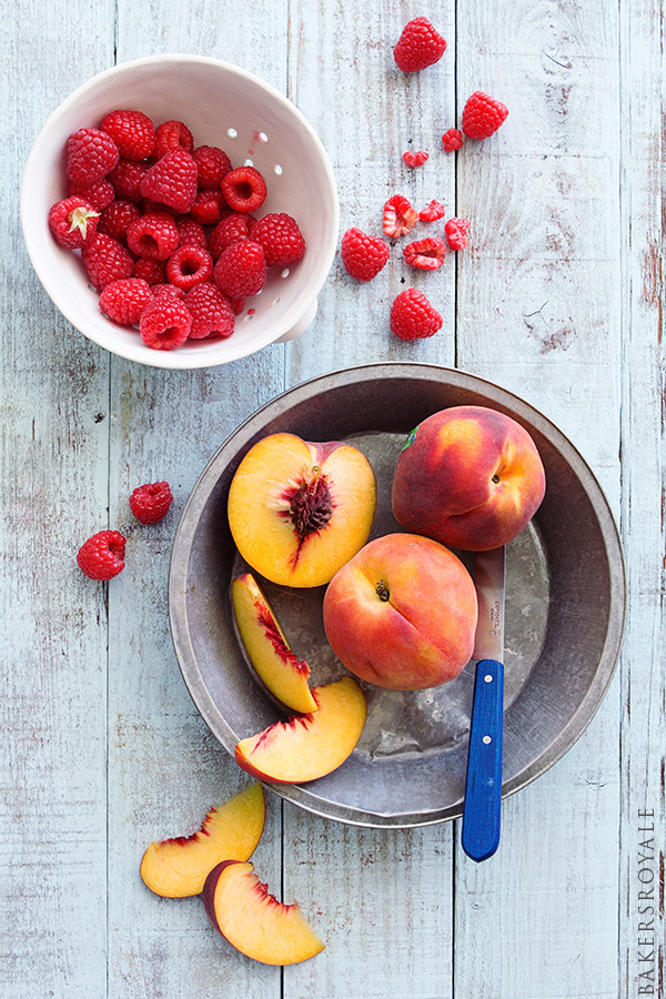 Raspberry and Peach Sorbet