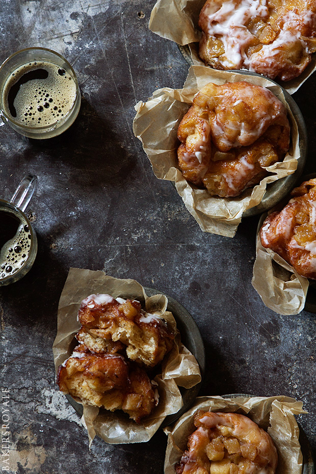 Apple Fritters via Bakers Royale