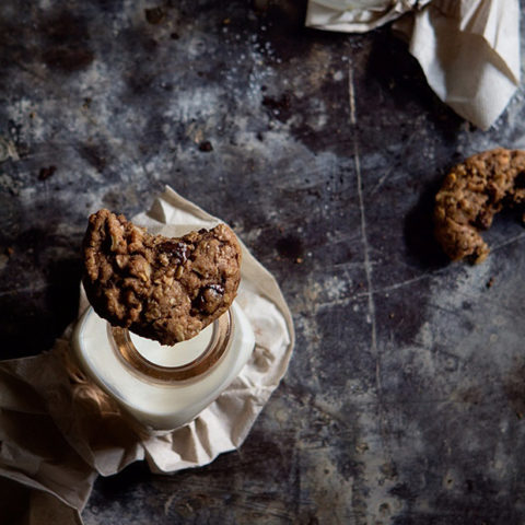 Sour Cherry and Chocolate Chip Oatmeal Cookies from Bakers Royale