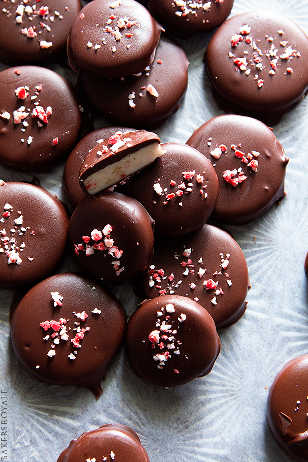 Homemade Peppermint Patties with Bakers Royale