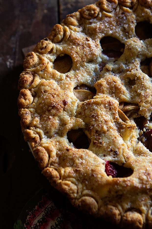 Pear and Cranberry Pie via Bakers Royale