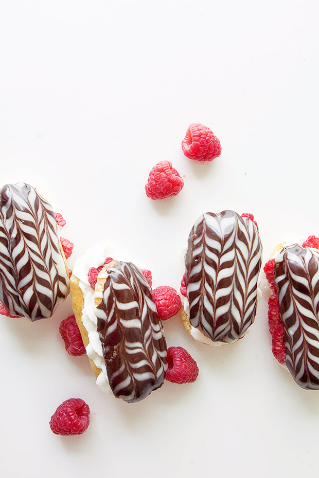 Raspberry Eclairs from Bakers Royale