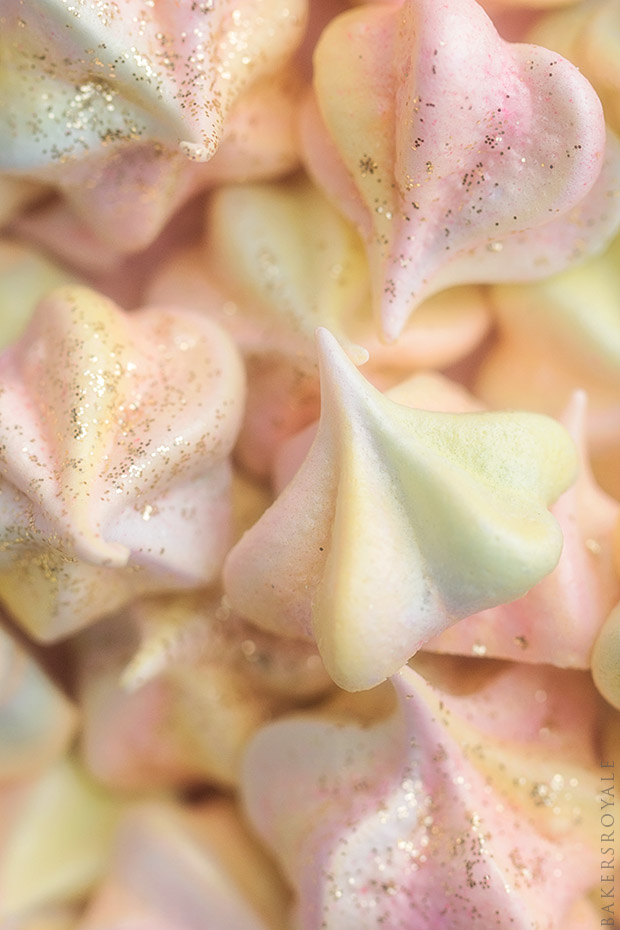 Rainbow Meringue Kisses with Bakers Royale