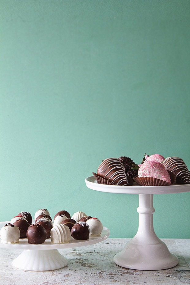 Cake Truffles and Chocolate Covered Strawberries | Bakers Royale copy