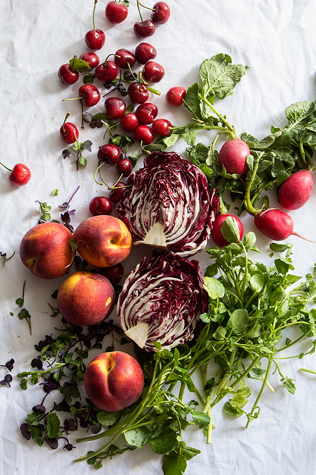 Radicchio, Peach and Cherry Salad | Ingredients | Bakers Royale