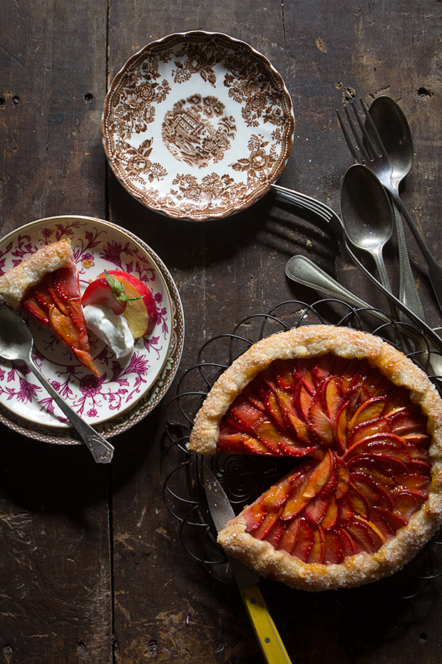 Strawberry and Nectarine Galette via Bakers Royale