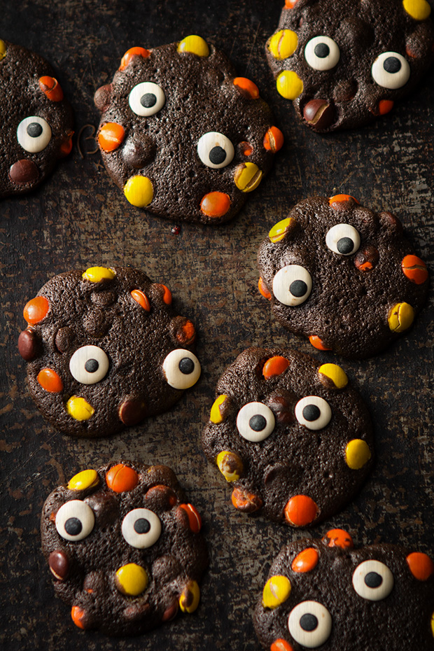 Double Chocolate Monster Cookies | Bakers Royale