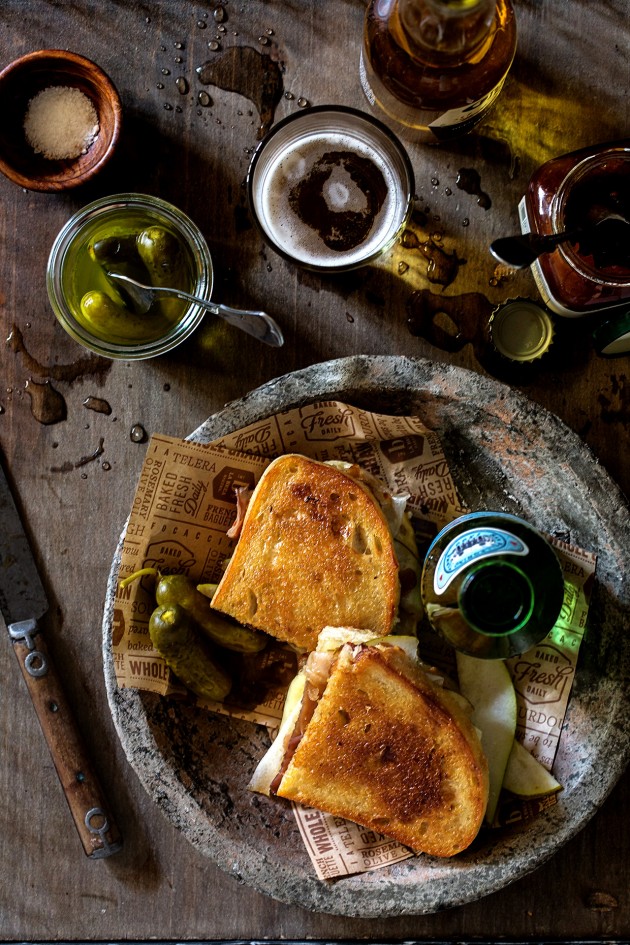 Apple Chutney and Prosciutto Melt with Gruyere and Pears via Bakers Royale copy