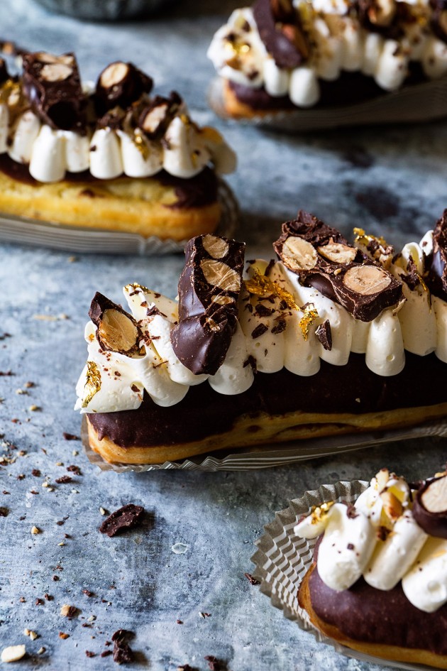Caramel Crunch Eclairs | Bakers Royale