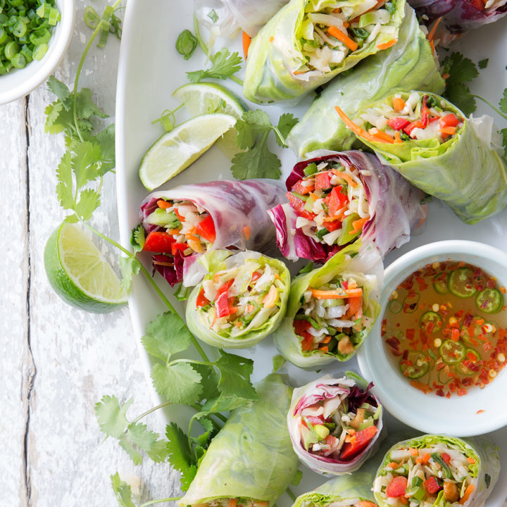 Chinese Salad Spring Rolls