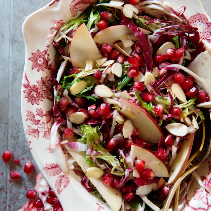 Apple and Pomegranate Frisee Salad