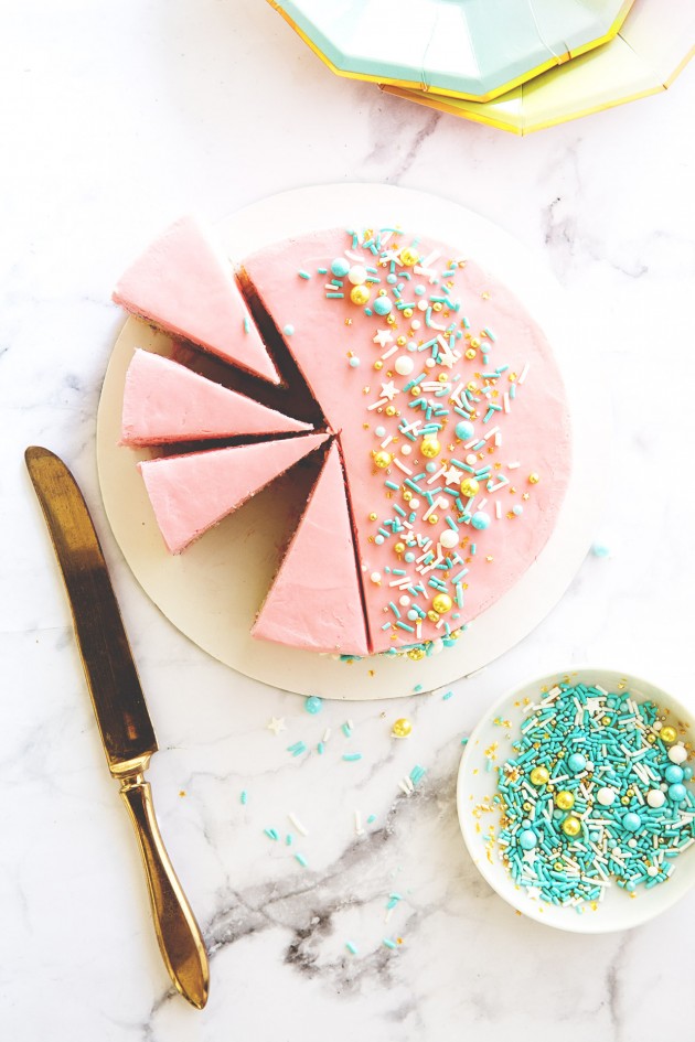 Mini Sprinkle Cake via Bakers Royale
