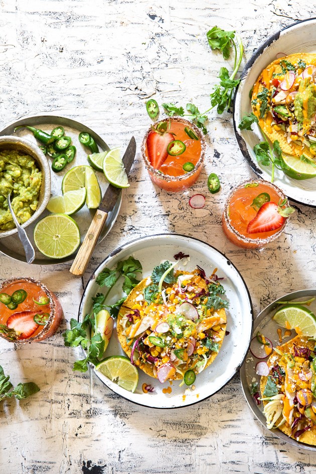 Grilled Chicken and Corn Relish Tostadas via Bakers Royale