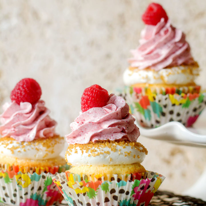 Raspberry White Chocolate Cupcakes