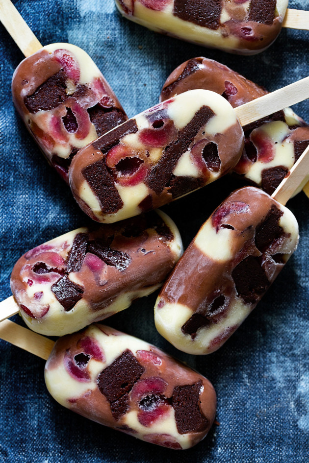 Black Forest Pudding Pops via Bakers Royale