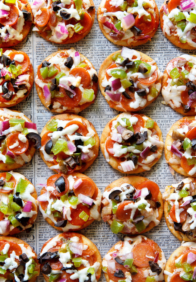 Mini Pizza Bites via Bakers Royale