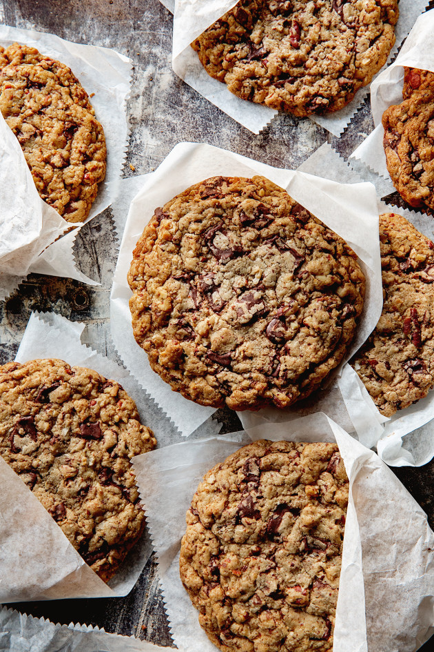 Salted Dark Chocolate Chip and Roasted Pecan Cookies | Bakers Royale