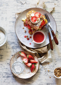 Strawberry Shortcake French Toast via Bakers Royale Strawberry Shortcake French Toast